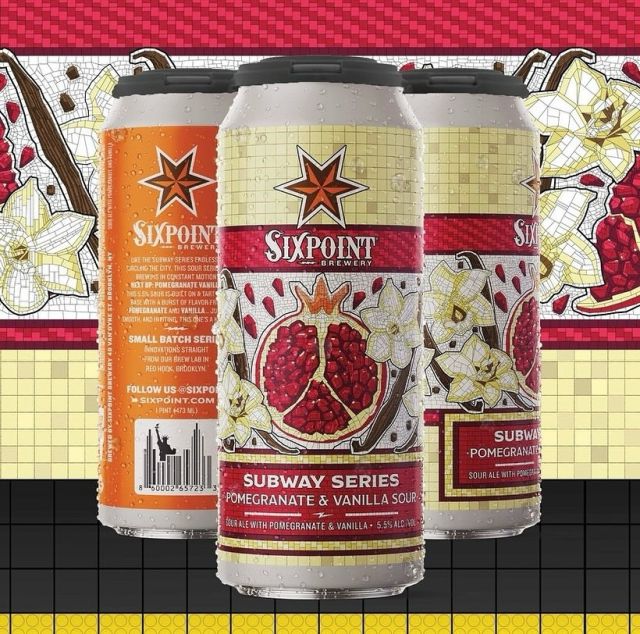 NEW SOUR INCOMING!! @Sixpoint’s Subway Series is constantly in motion. NEXT UP: POMEGRANATE VANILLA. Coming it at a cool 5.5%, this tangy sour blends a tart beer base with a burst of flavor from pomegranate and vanilla. Juicy...smooth...and oh-so-inviting.
 
But that’s not all…looking for love this summer?? 💞 We’d like to introduce you to another new one from @Sixpoint, Honeymoon Blonde Ale. This 6.5% brew is infused with wildflower honey, lending a hint of earthy, floral, honey sweetness. Believe us, it’s a keeper (you might even tell your Mom about it).