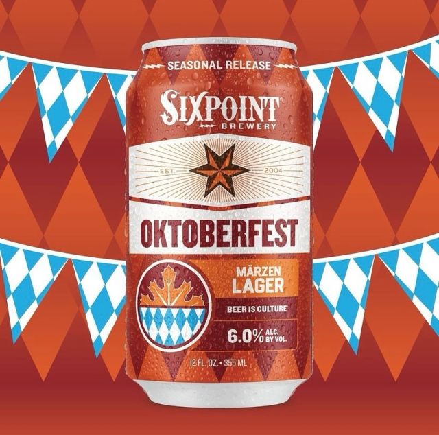 It can’t come soon enough...Hand over your stein and let us fill your glass with @sixpoint OKTOBERFEST. This 6% Märzen is PACKED with a mouth-watering malt sweetness and topped with a toasty, crisp finish. This one has all the autumnal goodness you could ask for. PROST!