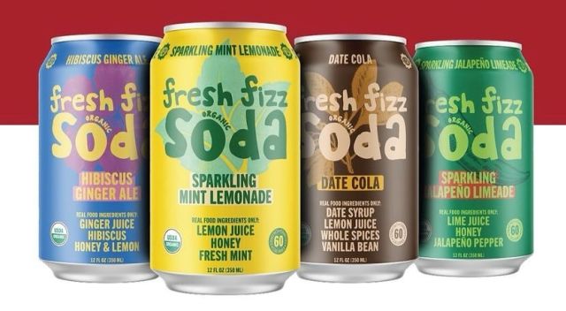 Sodas With No Gimmicks! Introducing Fresh Fizz Sodas, made with natural juices, fresh herbs, and spices - and sweetened with honey. Making it a soda without the extra stuff. Available now: Hibiscus Ginger Ale, Sparkling Mint Lemonade, Date Cola, and Sparkling Jalapeño Limeade 🫚🍋🍋‍🟩