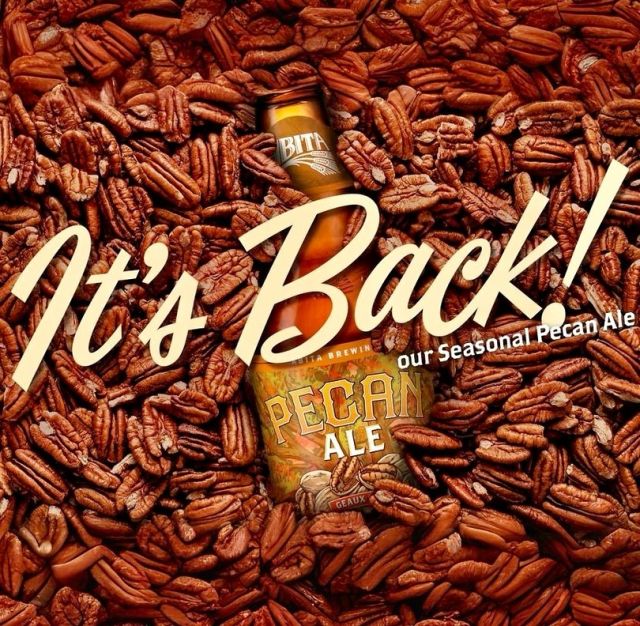 It’s August still, but let’s pretend it’s fall with some @abitabeer Pecan Ale, shall we? 

Pecan Ale is made with real Louisiana roasted pecans for a subtle, nutty flavor and aroma. It’s brewed with pale, Munich, biscuit and caramel malts, and Willamette hops. The roasted pecans are added in the brewhouse. Crack one open and geaux nuts! Only limited time