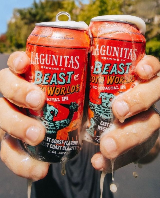 When worlds collide, a beer emerges that breaks the mold. Blend East Coast flavor with West Coast clarity, and you get a brew so bold and balanced, it doesn’t merely ask for attention - it demands it. Why choose when you can have it all? Order @lagunitasbeer Beast of Both Worlds today…but only if you can handle the goodness 😏